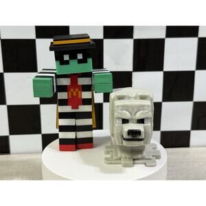 McDonald's Minecraft Happy Meal ZOMBIE HAMBURGLAR & Dennis Toy - No Code